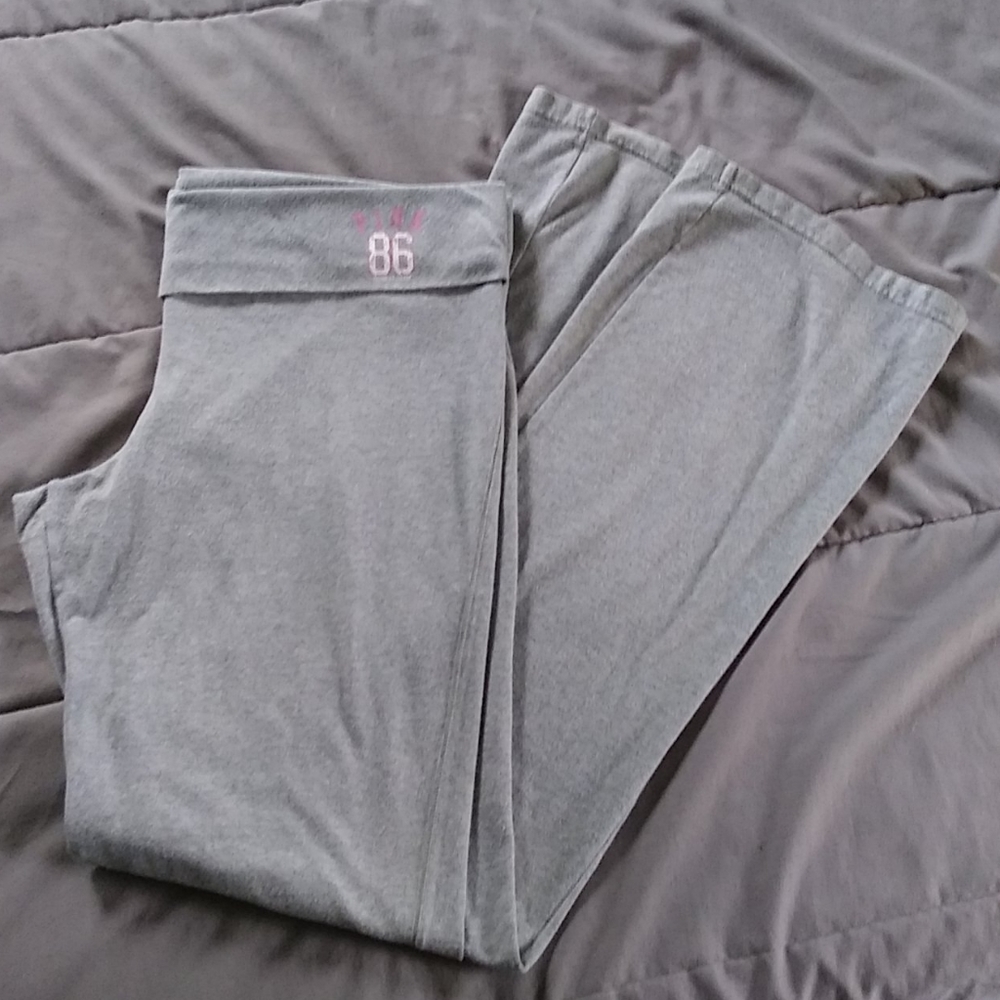Pink vintage grey yoga pants